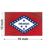 12"x18" Arkansas Nylon Outdoor Flag